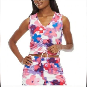 NWT JUICY COUTURE Camisole (Small) and Short (Large) Floral 70' Pattern Towel